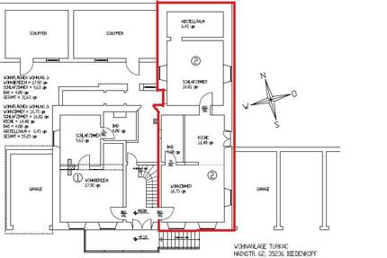 Wohnung Biedenkopf - 2 Zimmer, 56 m&sup2;, 620&euro; | Angebot:25451633