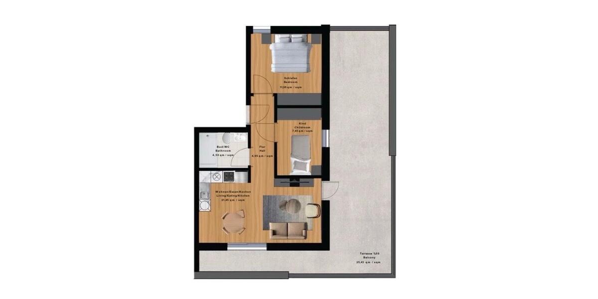 Dachgeschoßwohnung Breidenbach - 3 Zimmer, 75 m&sup2;, 220.000&euro; | Angebot:24265462