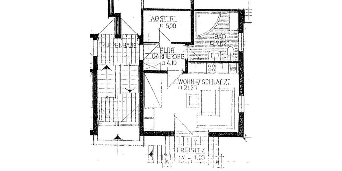 Erdgeschoßwohnung Breidenbach - 1 Zimmer, 38 m&sup2;, 320&euro; | Angebot:25403314