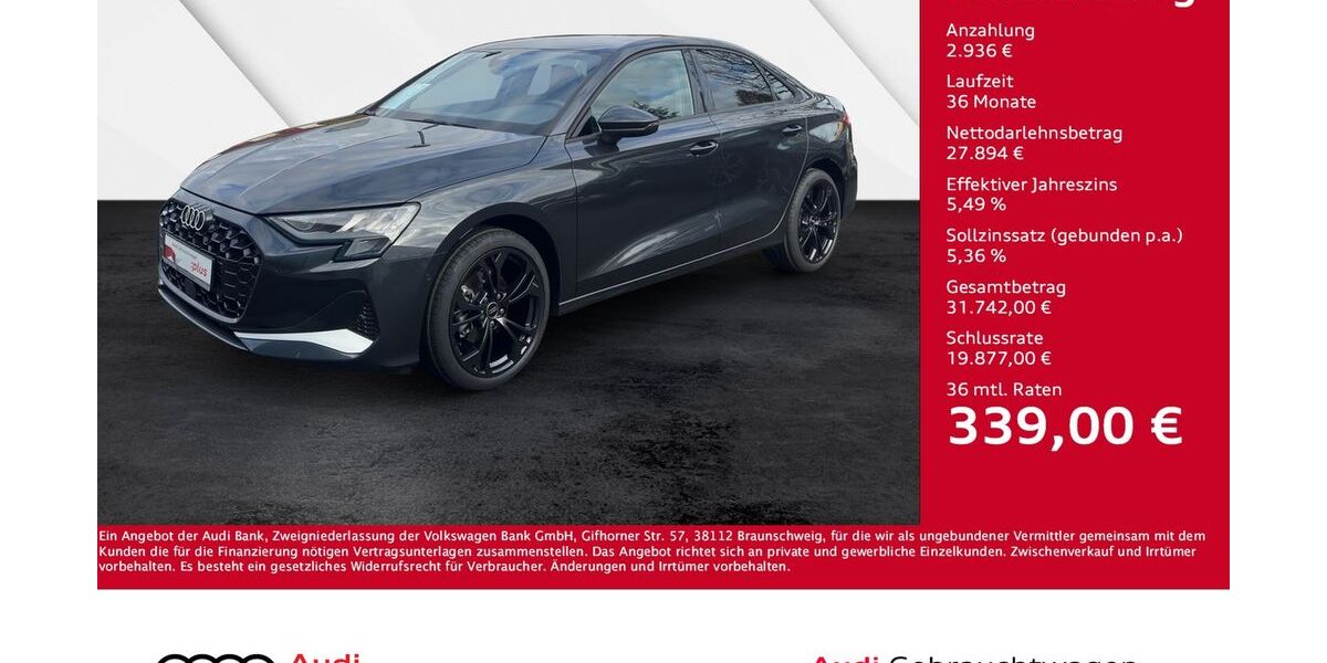 Audi A3 39.000 km 29.830 &euro; Giessen 35394