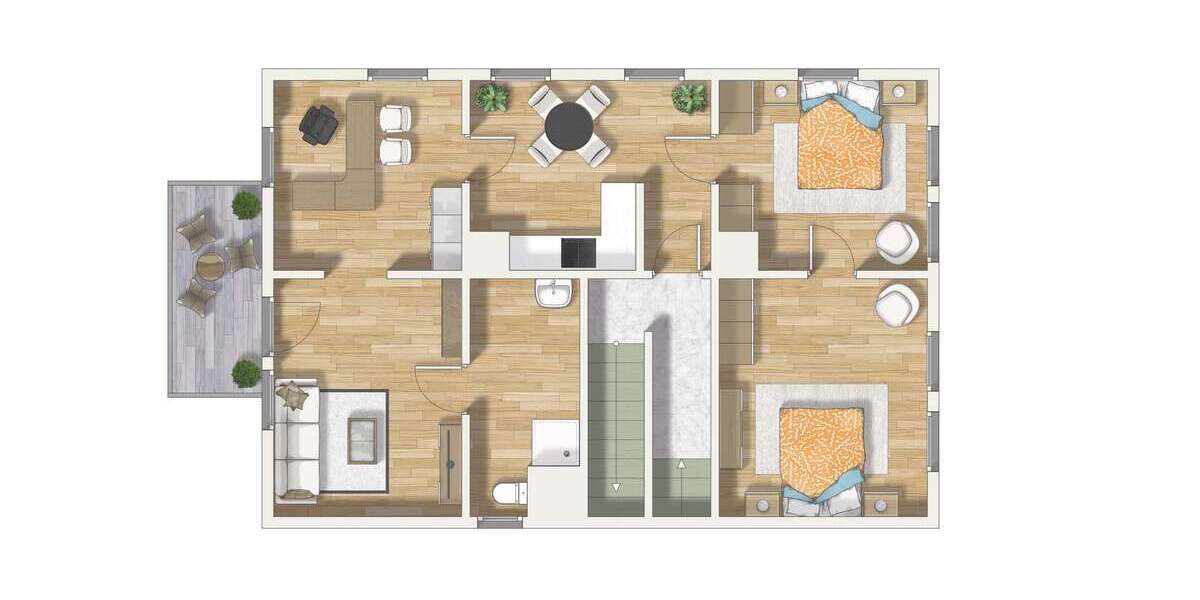 Etagenwohnung Bad Laasphe - 4 Zimmer, 71 m&sup2;, 638&euro; | Angebot:26038151