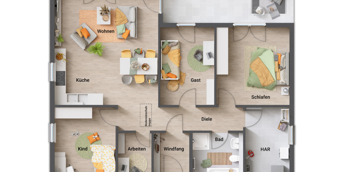 Bungalow Gilserberg Sebbeterode - 4 Zimmer, 108 m&sup2;, 243.150&euro; | Angebot:25709322