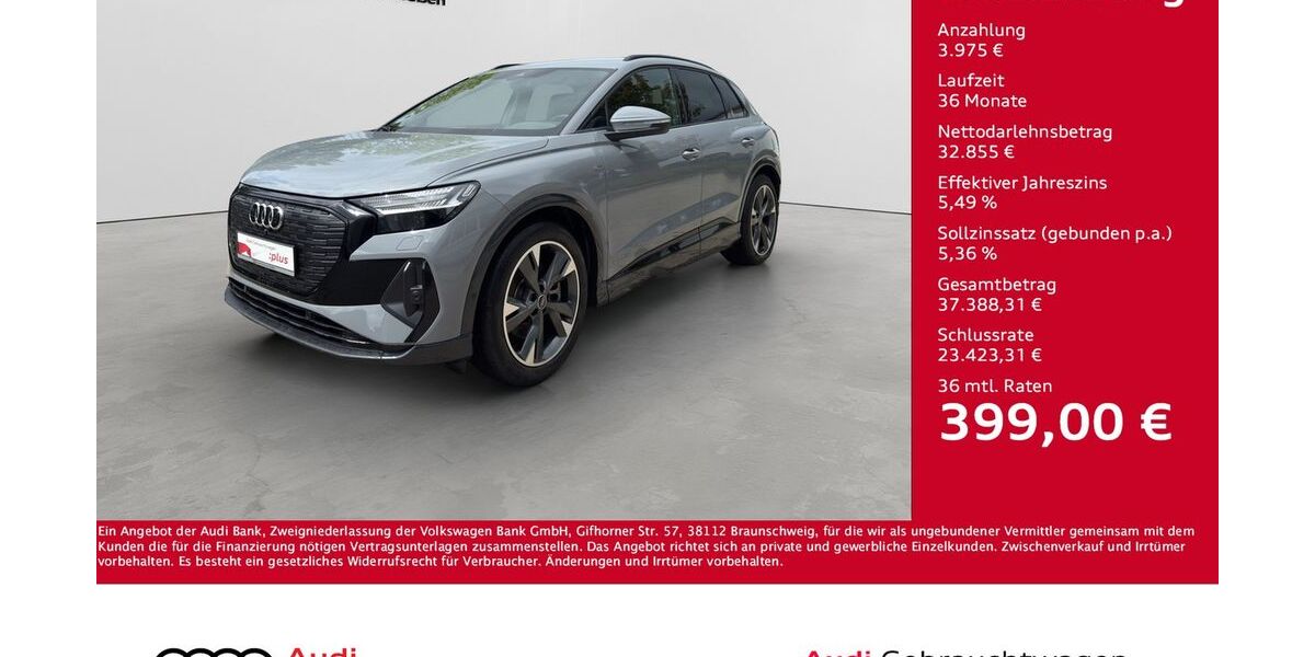 Audi Q4 e-tron 21.800 km 36.430 &euro; Giessen 35394