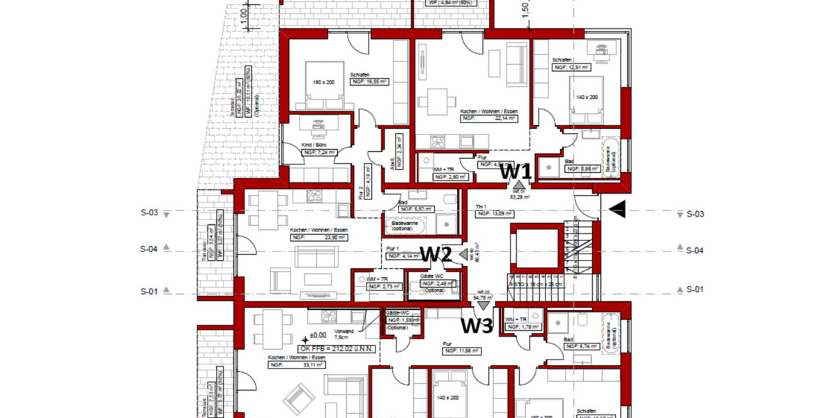 Etagenwohnung Kirchhain - 2 Zimmer, 60 m&sup2;, 750&euro; | Angebot:25868215