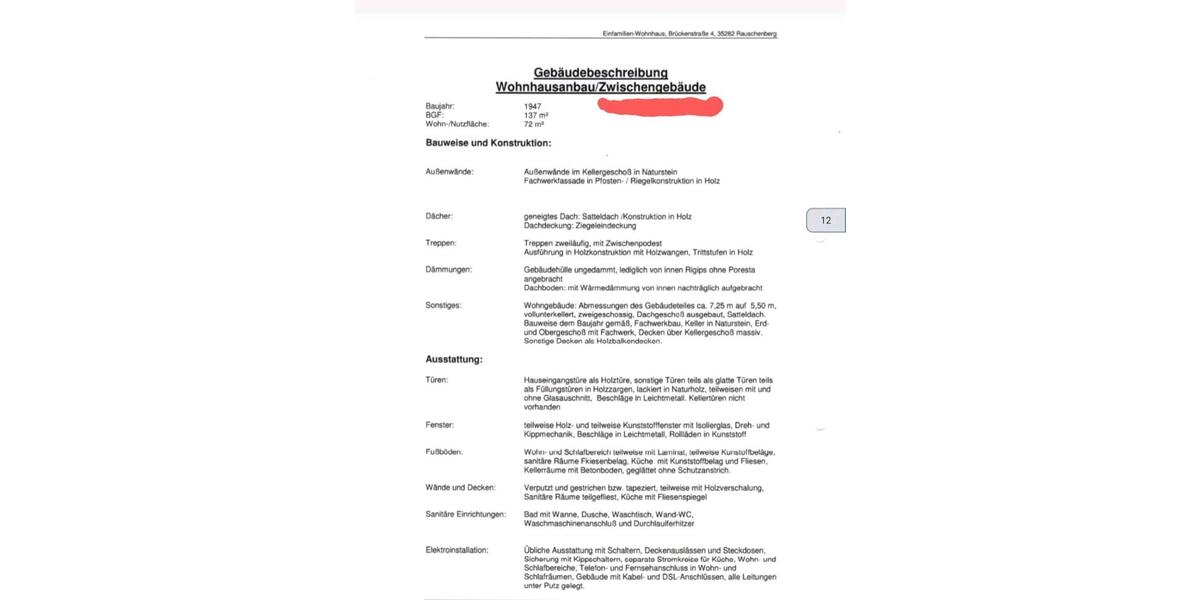Mehrfamilienhaus, Wohnhaus Rauschenberg - 8 Zimmer, 274 m&sup2;, 220.000&euro; | Angebot:26517186