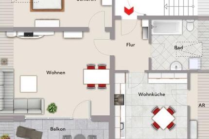 Wohnung Buseck - 2 Zimmer, 85 m&sup2;, 850&euro; | Angebot:26021228
