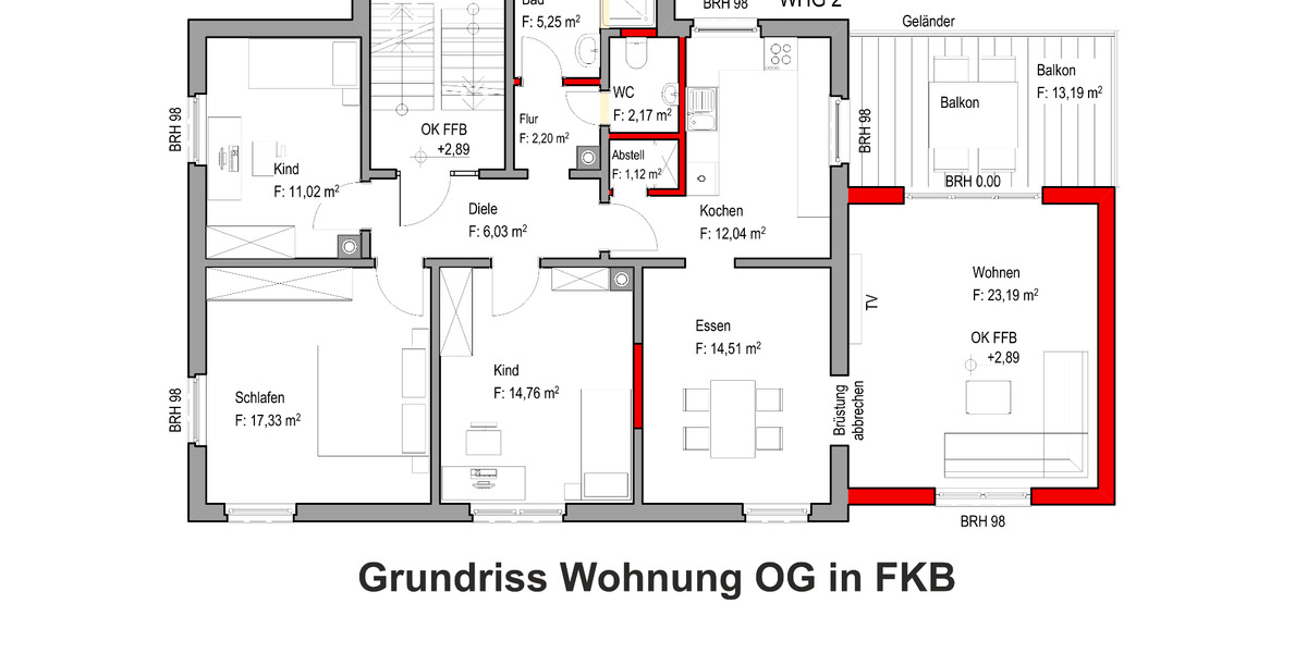 Etagenwohnung Frankenberg (Eder) - 5 Zimmer, 120 m&sup2;, 1.290&euro; | Angebot:24508140