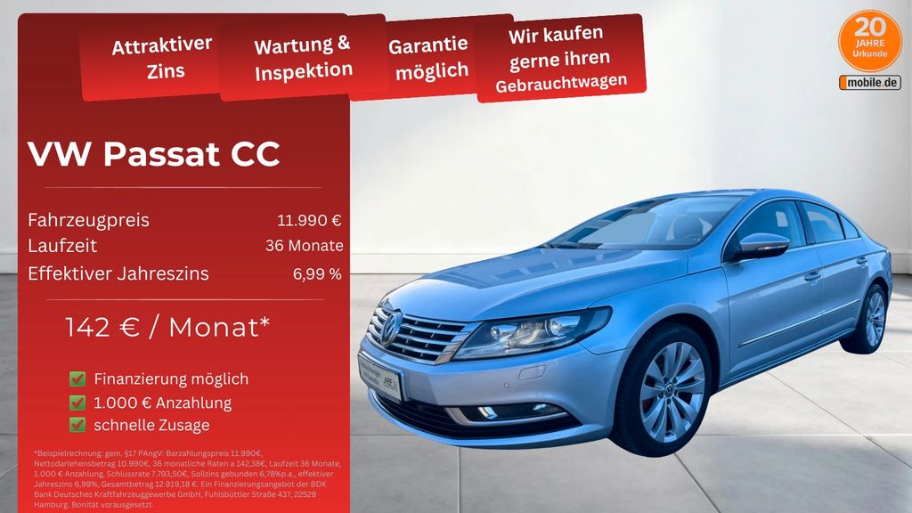 VW CC 136.900 km 10.990 &euro; Frankenberg 35066