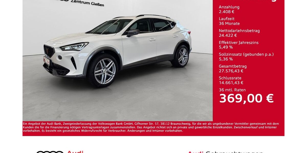 Cupra Formentor 57.150 km 25.730 &euro; Giessen 35394
