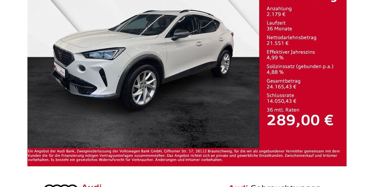 Cupra Formentor 60.950 km 23.530 &euro; Giessen 35394