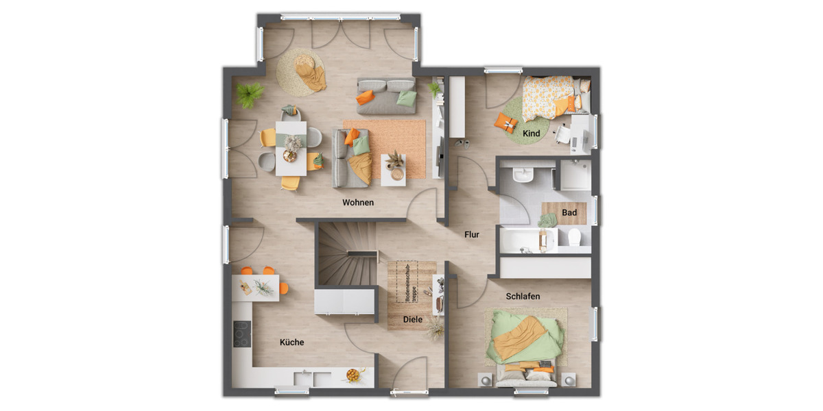 Bungalow Gilserberg Sebbeterode - 4 Zimmer, 90 m&sup2;, 212.950&euro; | Angebot:25737936