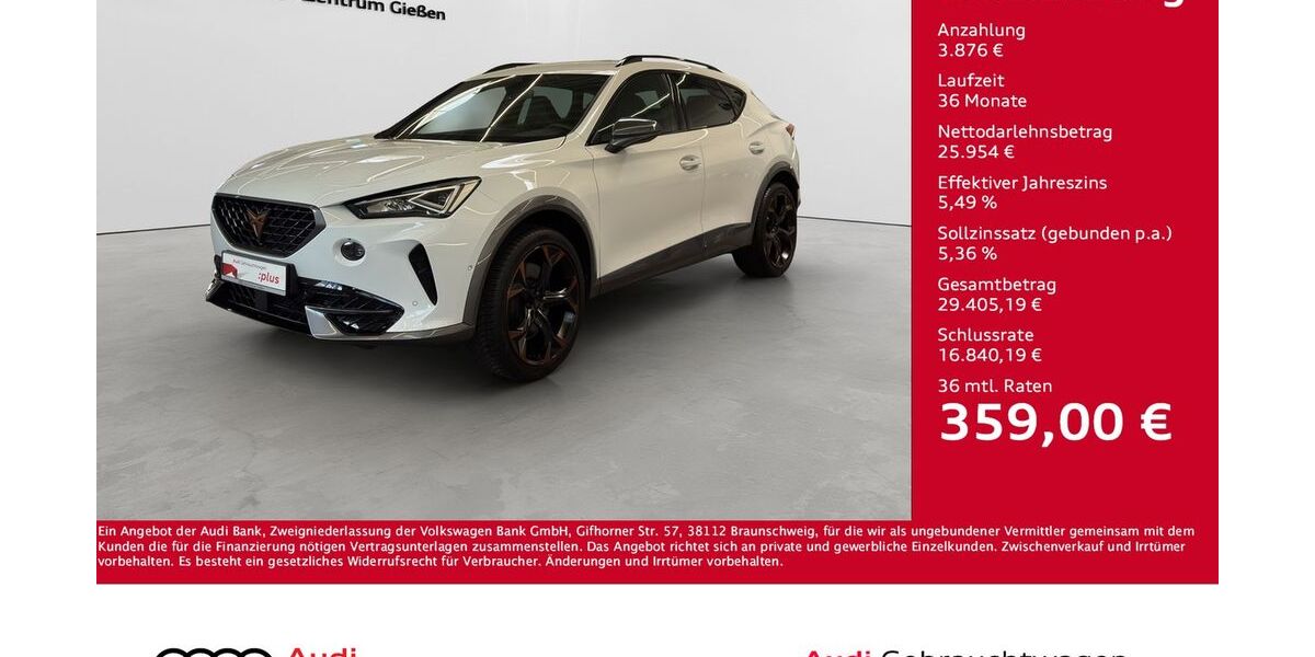Cupra Formentor 56.050 km 28.730 &euro; Giessen 35394
