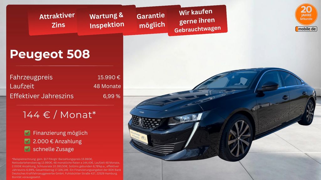 Peugeot 508 137.028 km 14.490 &euro; Frankenberg 35066