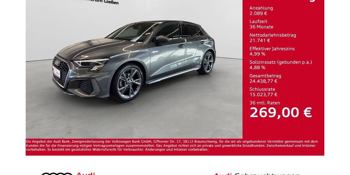Audi A3 46.500 km 23.830 &euro; Giessen 35394