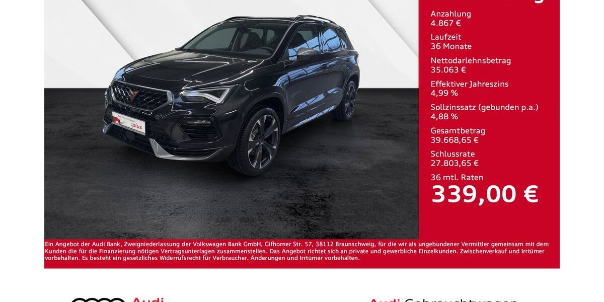 Cupra Ateca 5.000 km 38.830 &euro; Giessen 35394