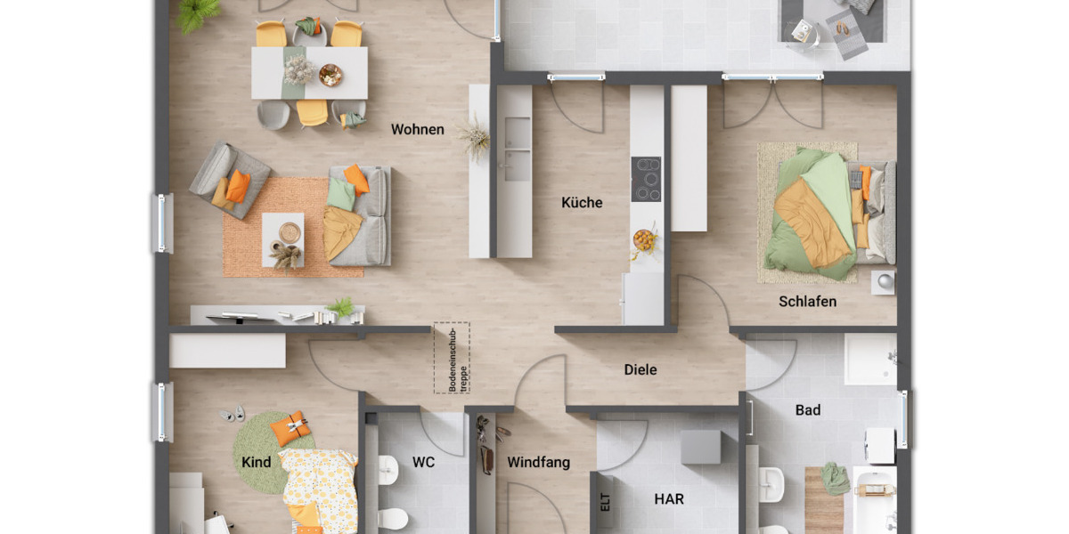 Bungalow Gilserberg Sebbeterode - 4 Zimmer, 108 m&sup2;, 243.150&euro; | Angebot:25709322