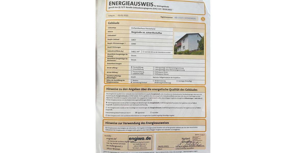 Einfamilienhaus Bischoffen - 6 Zimmer, 139 m&sup2;, 229.000&euro; | Angebot:27054041