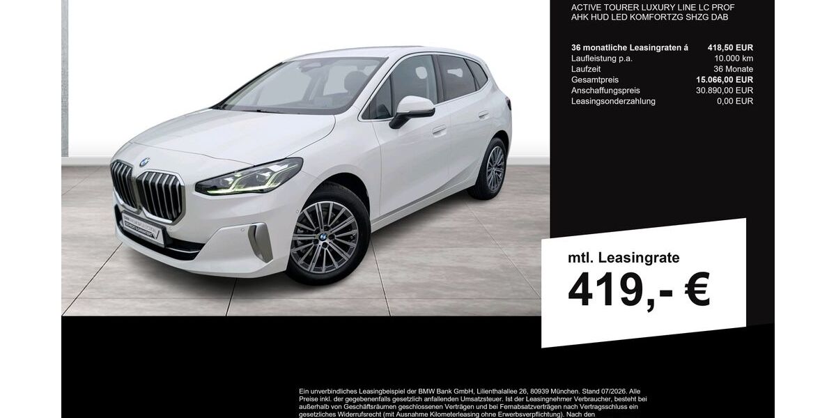 BMW 220 Active Tourer 8.500 km 29.890 &euro; Dautphetal 35232