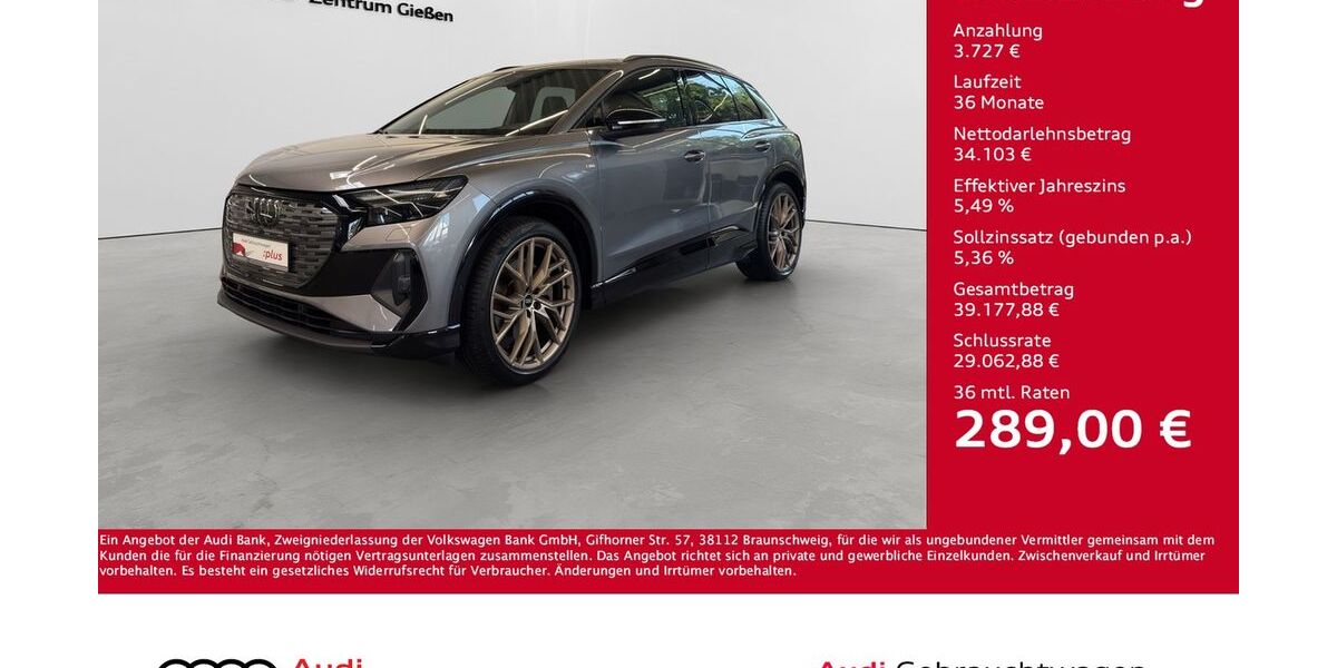 Audi Q4 e-tron 35.550 km 37.830 &euro; Giessen 35394