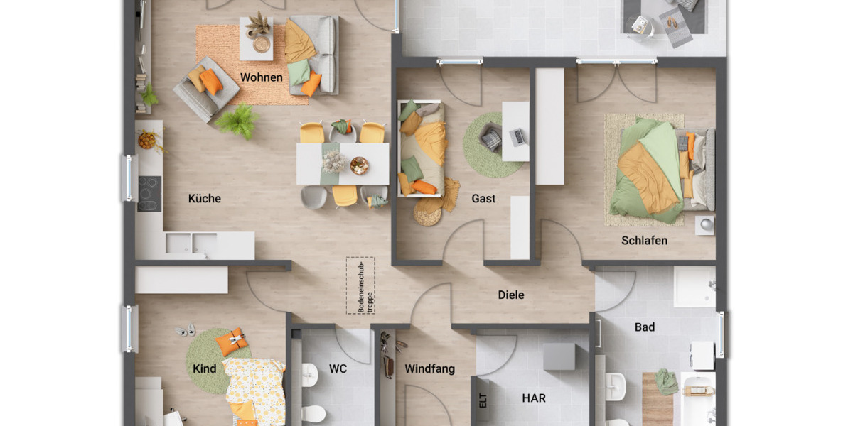 Bungalow Gilserberg Sebbeterode - 4 Zimmer, 108 m&sup2;, 243.150&euro; | Angebot:25709322