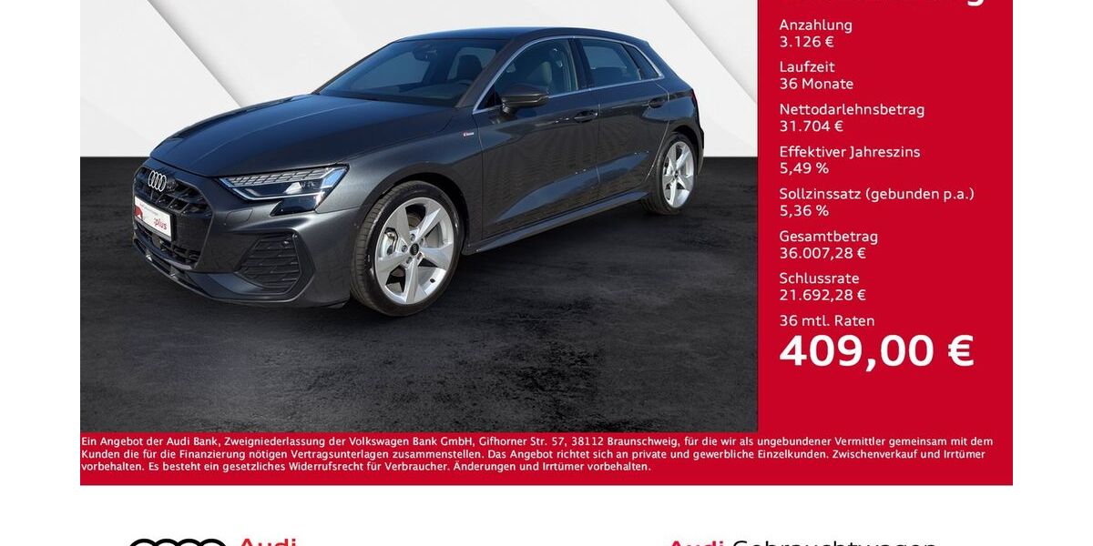 Audi A3 13.000 km 34.830 &euro; Giessen 35394