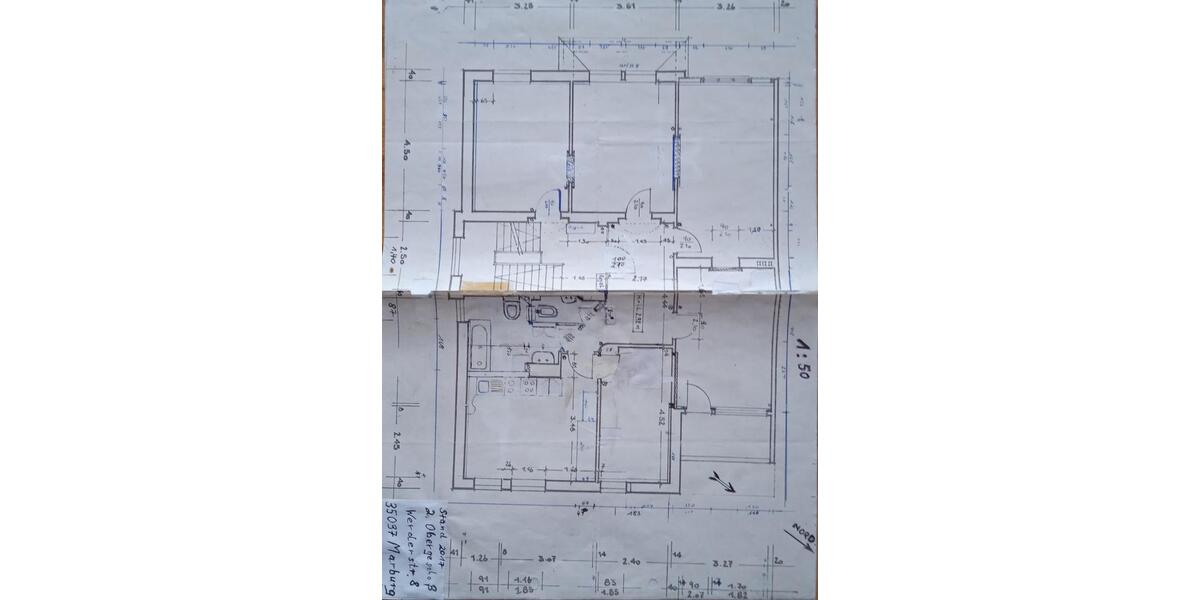 Etagenwohnung Marburg - 5 Zimmer, 120 m&sup2;, 1.800&euro; | Angebot:25274523