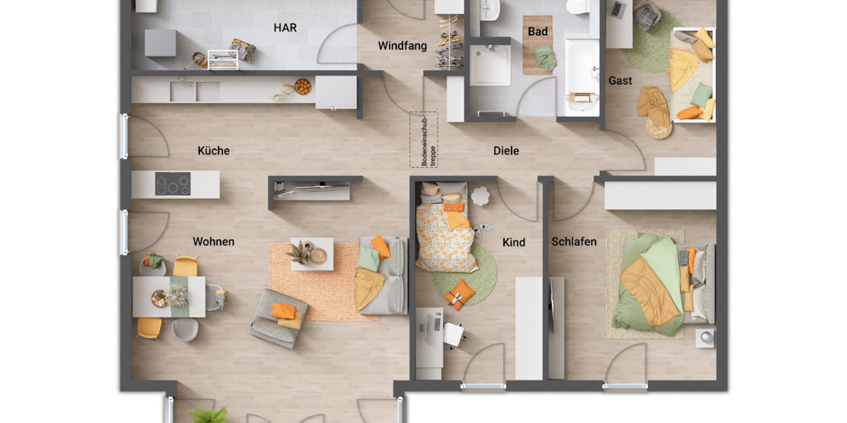 Bungalow Frankenberg (Eder) Frankenberg - 5 Zimmer, 108 m&sup2;, 231.890&euro; | Angebot:25800275