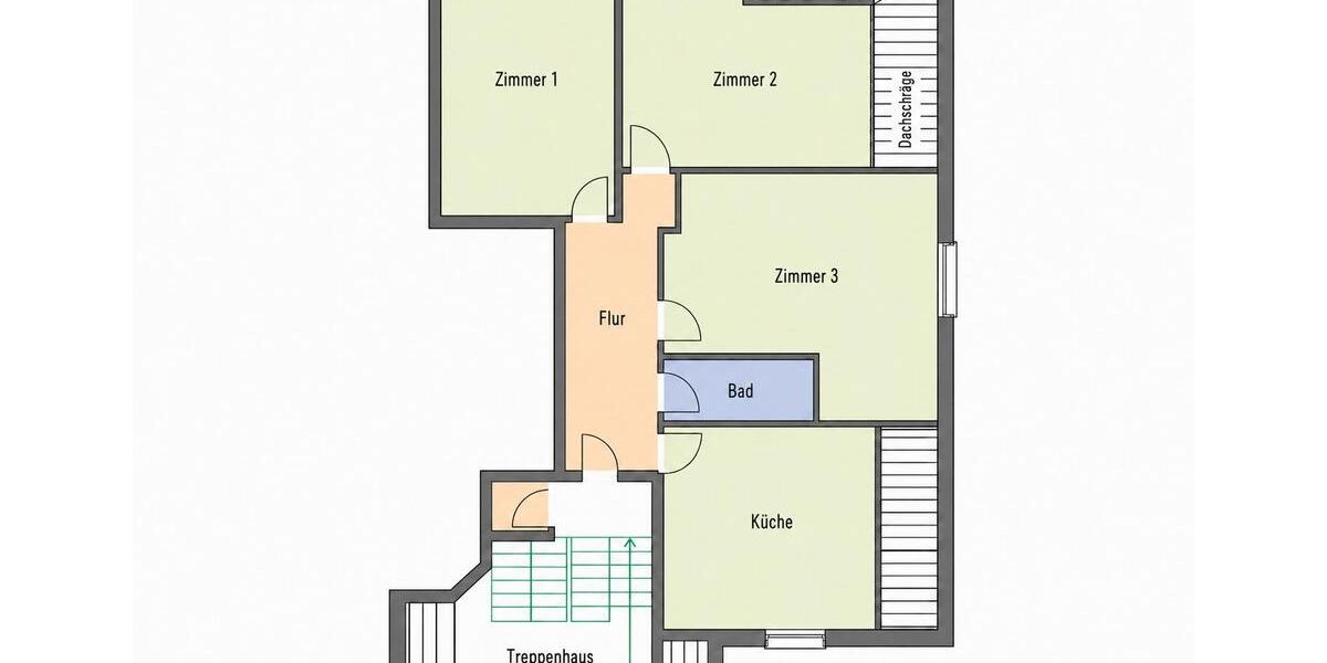 Dachgeschoßwohnung Gießen - 3 Zimmer, 83 m&sup2;, 1.290&euro; | Angebot:26568729
