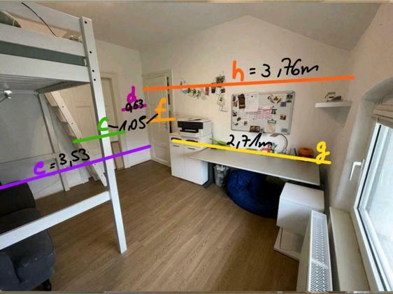 Dachgeschoßwohnung Gießen - 3.5 Zimmer, 14 m&sup2;, 310&euro; | Angebot:26543942