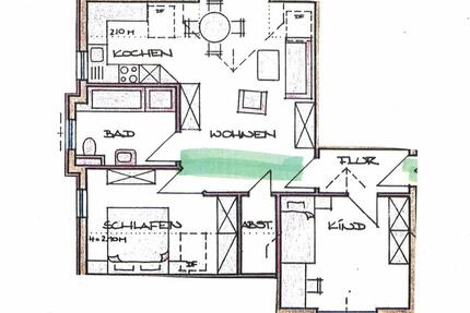 Wohnung Reiskirchen - 2.5 Zimmer, 65 m&sup2;, 650&euro; | Angebot:26267012