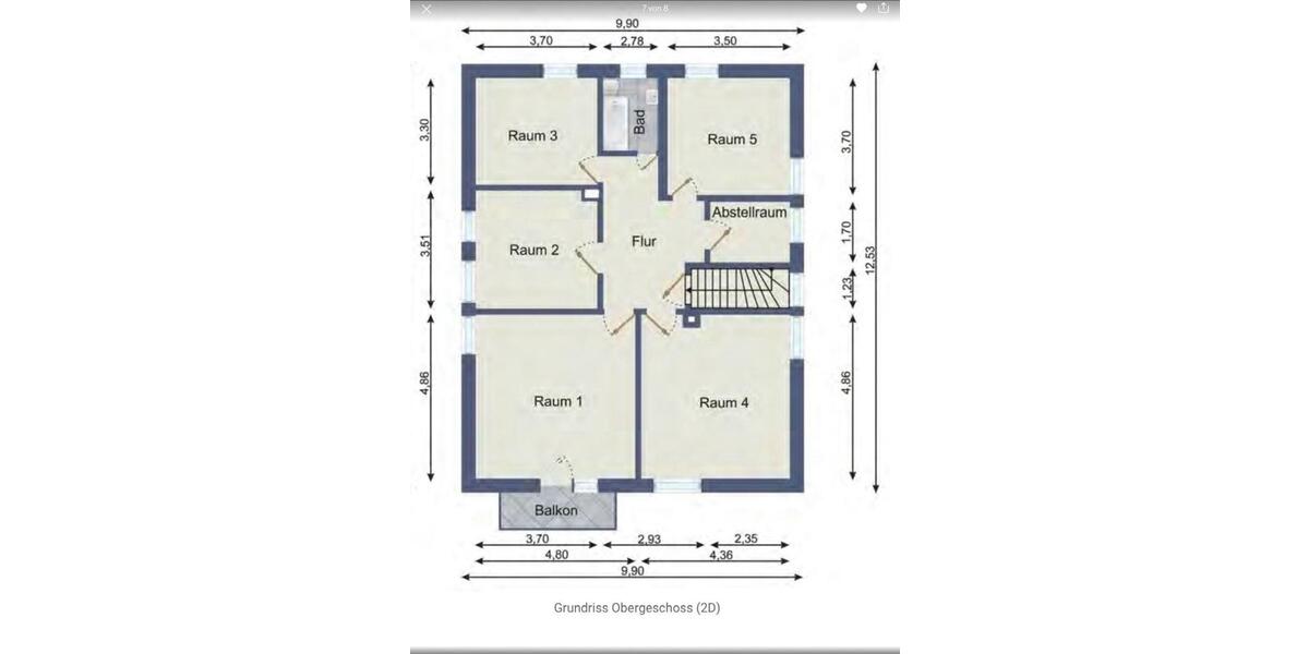 Etagenwohnung Bischoffen - 4.5 Zimmer, 99 m&sup2;, 790&euro; | Angebot:26644574