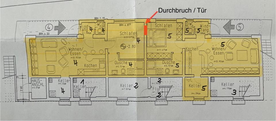 Etagenwohnung Frankenberg (Eder) - 3 Zimmer, 89 m&sup2;, 165.000&euro; | Angebot:25303270