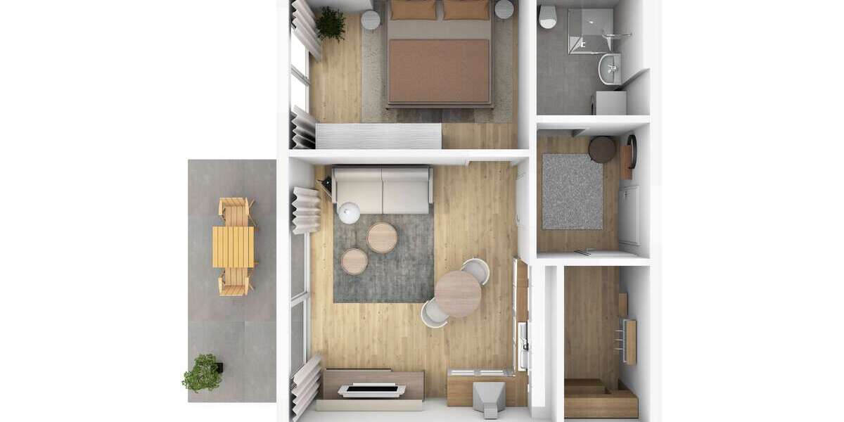 Etagenwohnung Gießen - 2 Zimmer, 49 m&sup2;, 640&euro; | Angebot:26295404