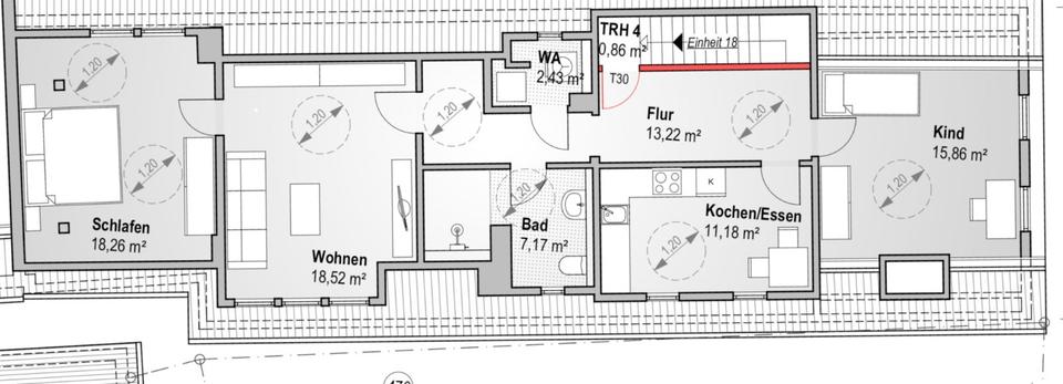 Dachgeschoßwohnung Homberg (Ohm) - 3 Zimmer, 87 m&sup2;, 820&euro; | Angebot:24418516
