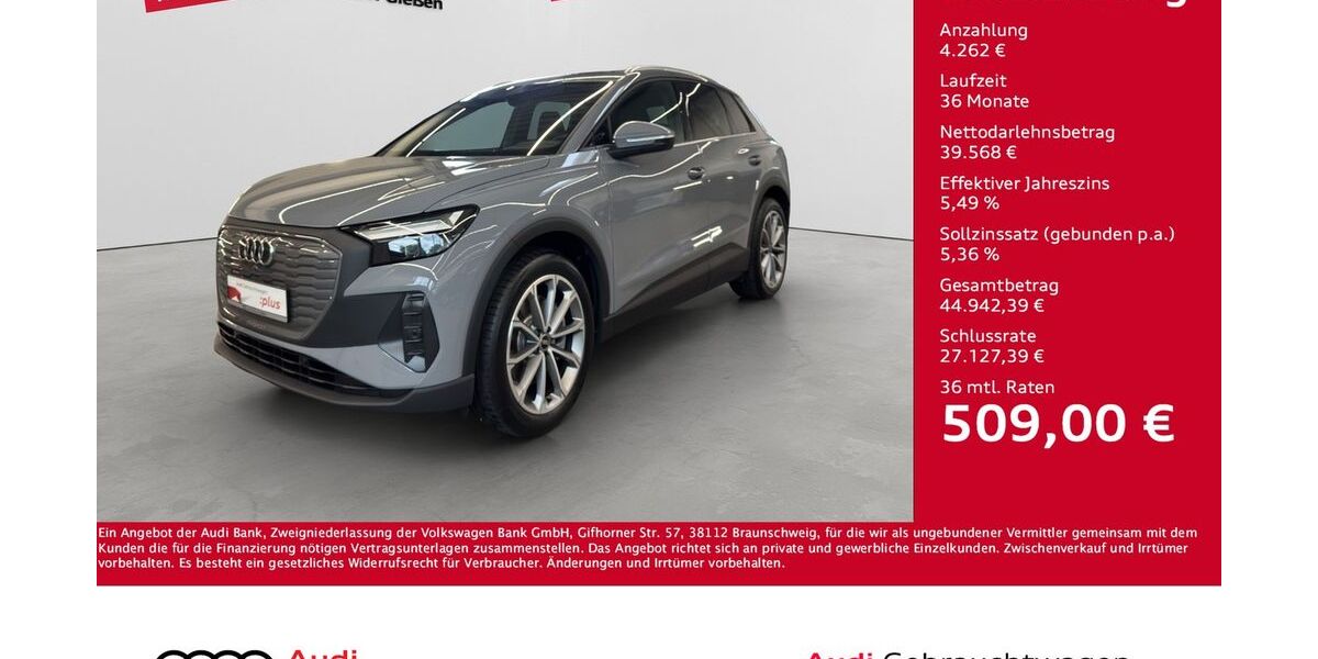 Audi Q4 e-tron 8.000 km 41.630 &euro; Giessen 35394