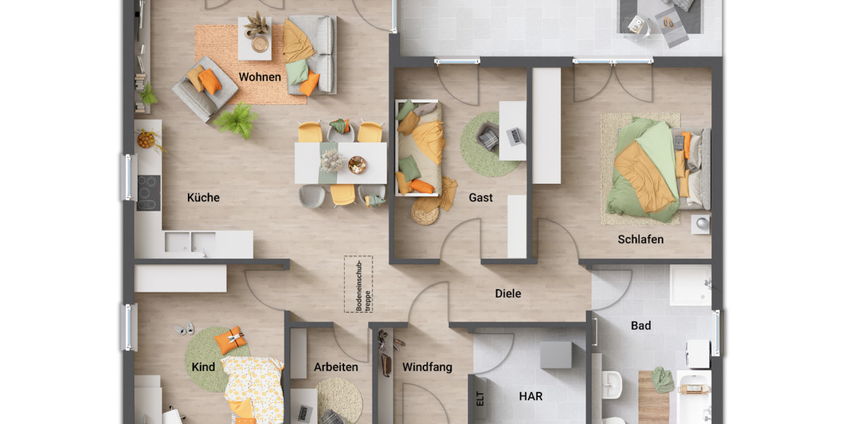 Bungalow Gilserberg Sebbeterode - 4 Zimmer, 108 m&sup2;, 243.150&euro; | Angebot:25709322