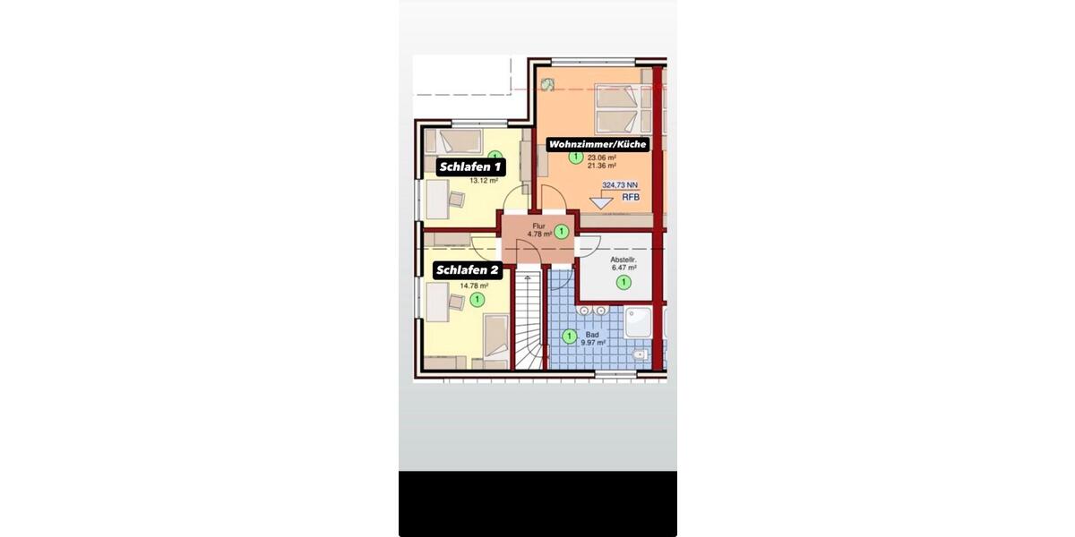 Etagenwohnung Battenberg (Eder) - 3 Zimmer, 85 m&sup2;, 900&euro; | Angebot:25106157