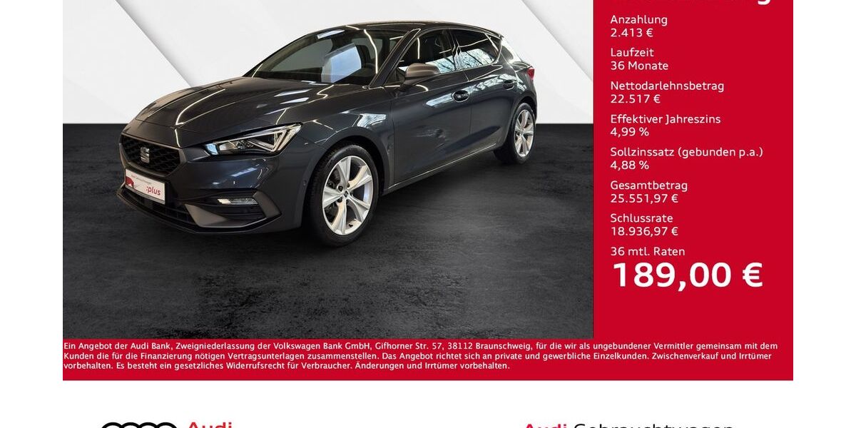 Seat Leon 29.700 km 24.930 &euro; Giessen 35394