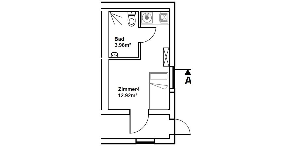 Erdgeschoßwohnung Stadtallendorf - 1 Zimmer, 17 m&sup2;, 650&euro; | Angebot:25626095