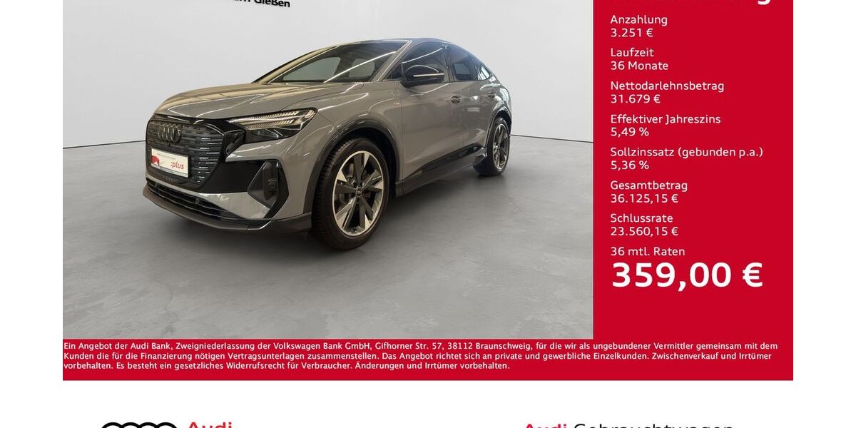 Audi Q4 e-tron 94.950 km 34.930 &euro; Giessen 35394
