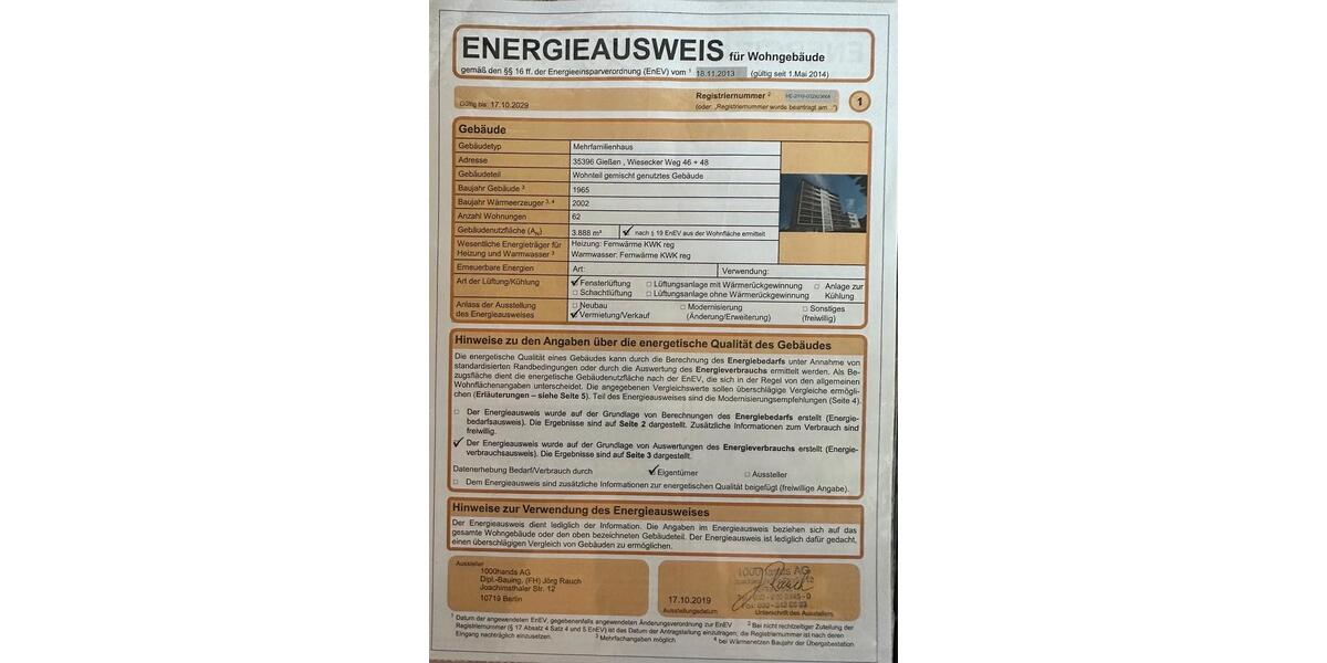 Etagenwohnung Gladenbach - 3 Zimmer, 80 m&sup2;, 215.000&euro; | Angebot:26866329