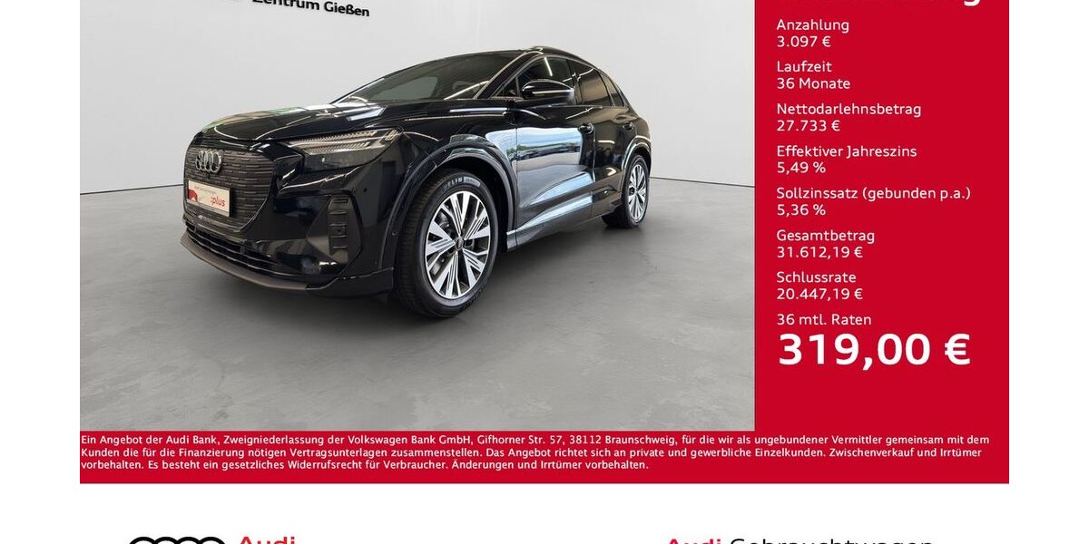 Audi Q4 e-tron 80.550 km 30.830 &euro; Giessen 35394