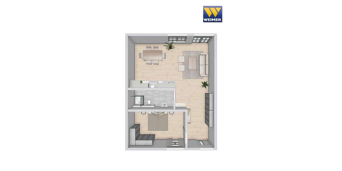 Etagenwohnung Biebertal-Königsberg Königsberg - 2 Zimmer, 70 m&sup2;, 650&euro; | Angebot:26116428
