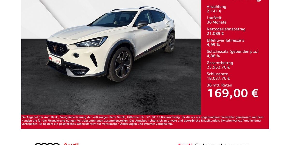 Cupra Formentor 26.150 km 23.230 &euro; Giessen 35394