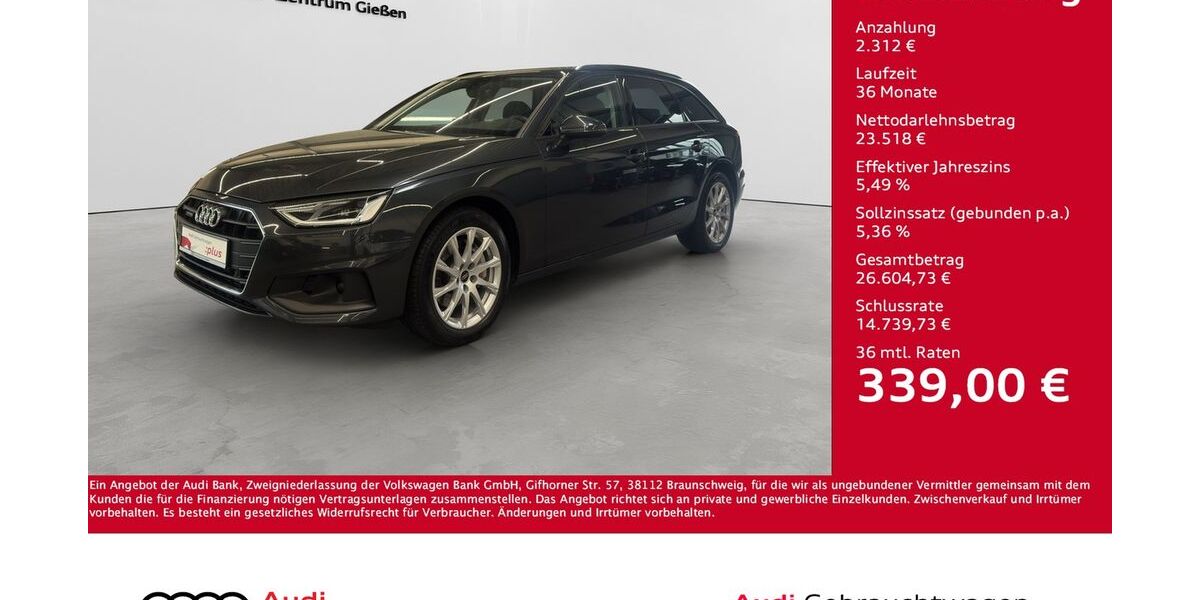 Audi A4 110.150 km 25.830 &euro; Giessen 35394