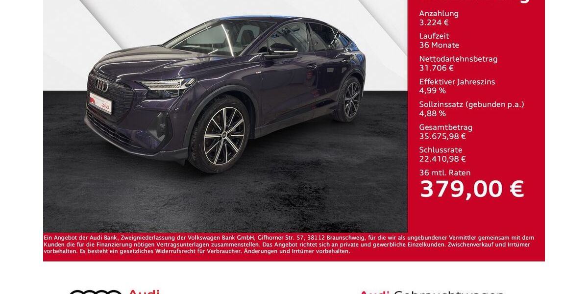 Audi Q4 e-tron 49.000 km 33.830 &euro; Giessen 35394