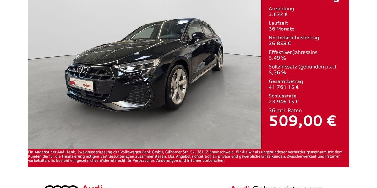 Audi A3 1.050 km 39.730 &euro; Giessen 35394
