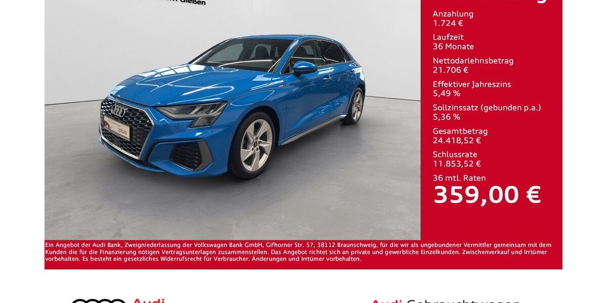 Audi A3 24.150 km 22.930 &euro; Giessen 35394